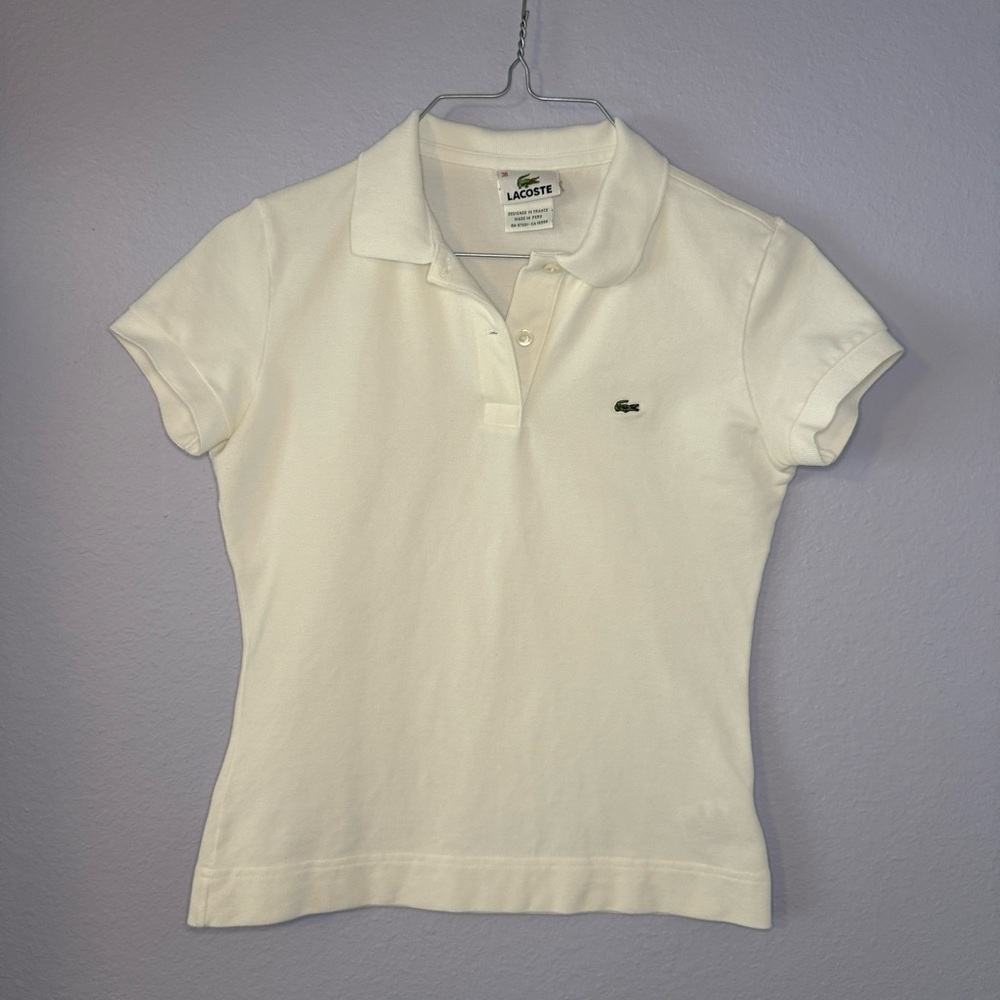 Lacoste White polo